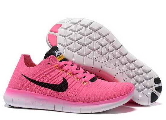 Womens Nike Free Flyknit 5.0 V2 Pink Black Factory Outlet